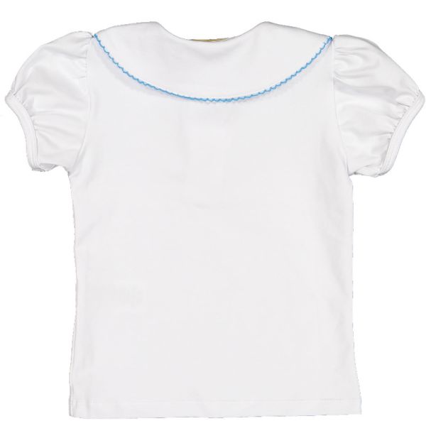  Blue Ditsy Floral Girl T-Shirt