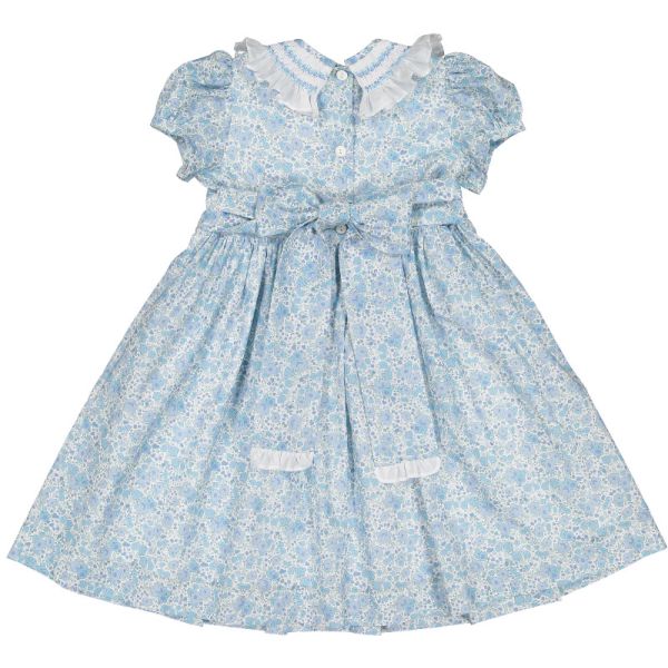  Blue Ditsy Floral Dress