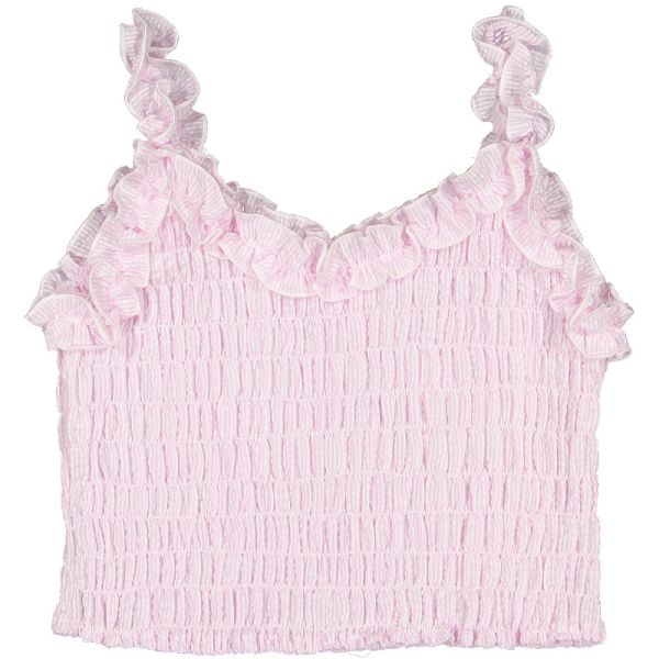 Maryland Pink Seersucker Top