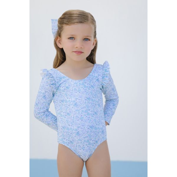 Blue Ditsy Floral Rashguard