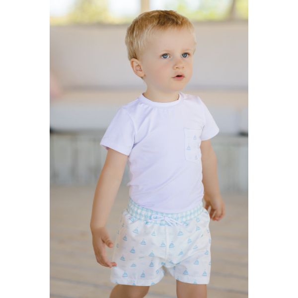 Blue Sailboats Trunks