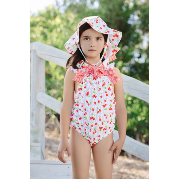  Classic Cherries Frilled Swimsuit
