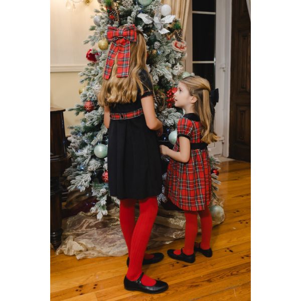 Scottish Red Tartan Big Hair Clip