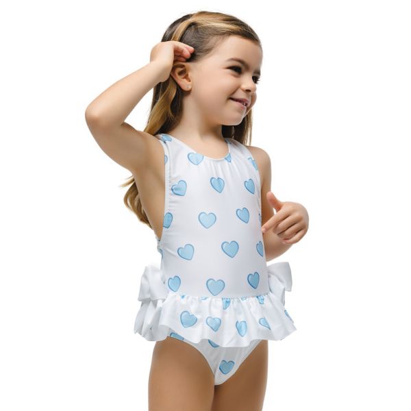 Hearts Blue Swimsuit