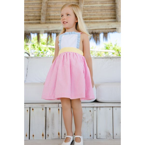  Gingham Mix Multicolor Dress
