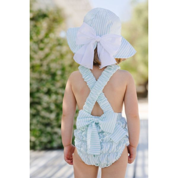 Mint Bows Sunny Hat