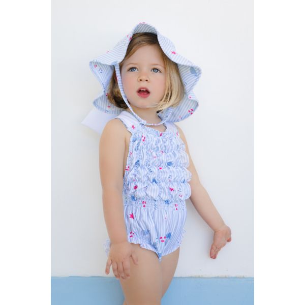  Nautical Frilled Swimsuit