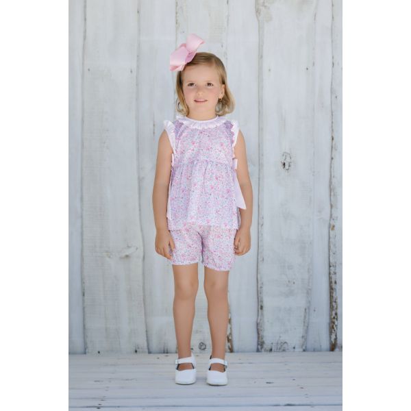 Pink Ditsy Floral Set