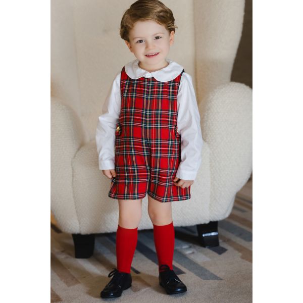 Scottish Red Tartan Jon-Jon