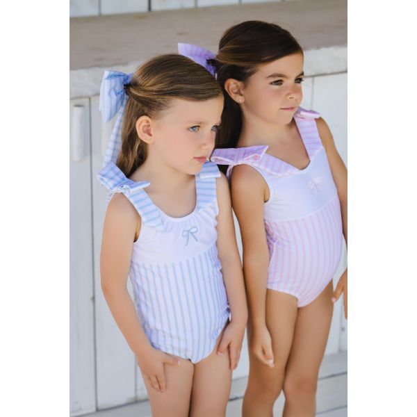 Stripes Pink Swimsuit