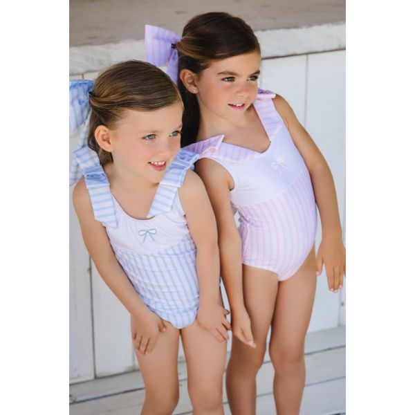 Stripes Pink Swimsuit